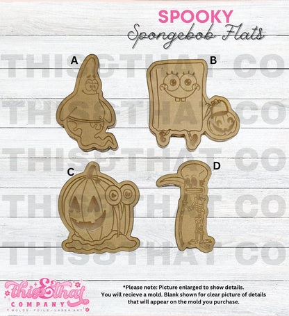 Silicone Mold For Resin | Spooky Sponge Halloween