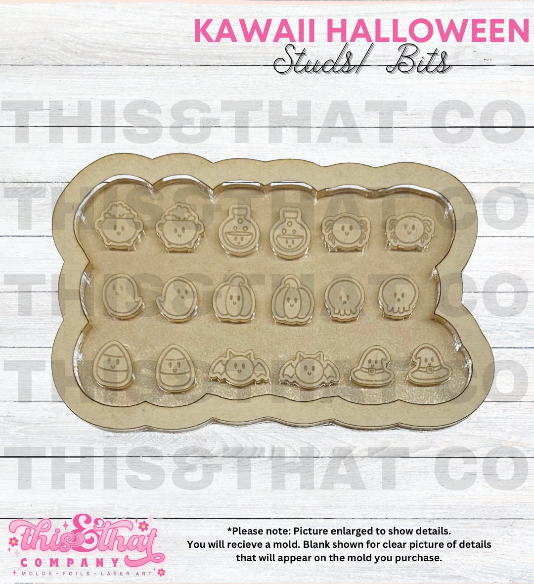 Silicone Mold For Resin | Kawaii Halloween Studs/ Bits