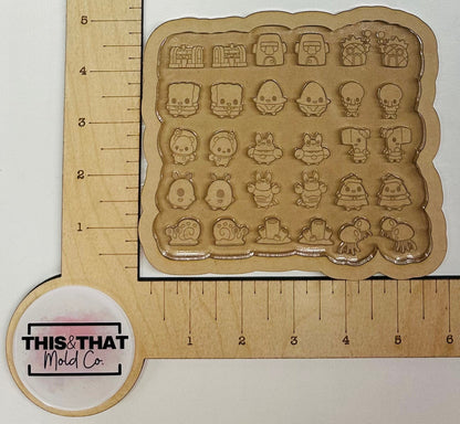 Silicone Mold For Resin | Sponge Guy Studs/ Bits