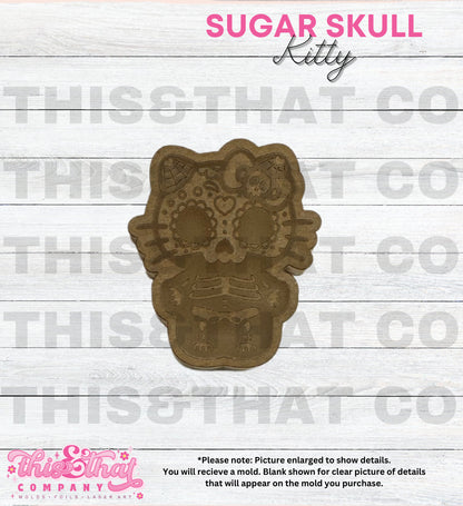 Silicone Mold | Sugar Skull Cat