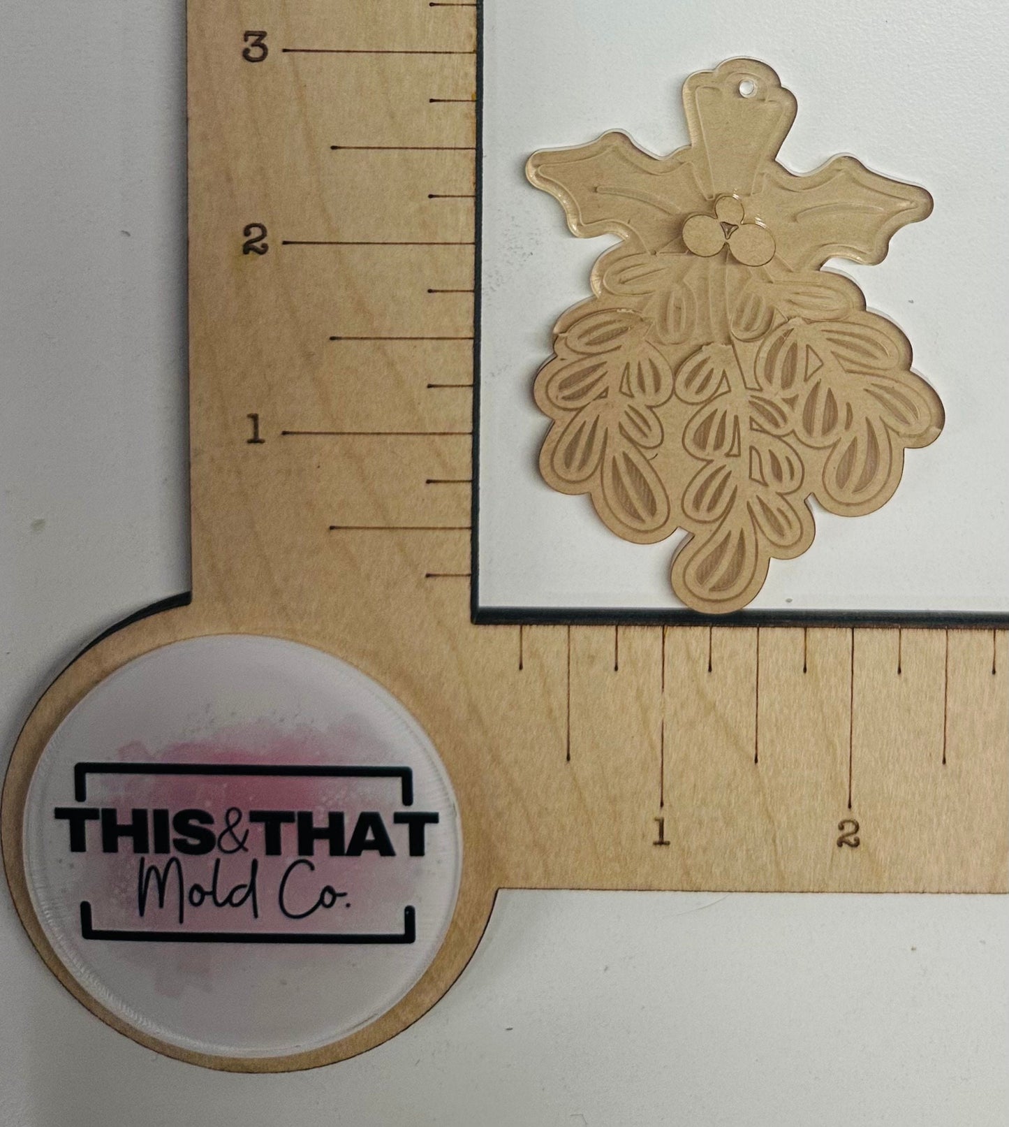 Silicone Mold for Resin | Mistletoe Ornament