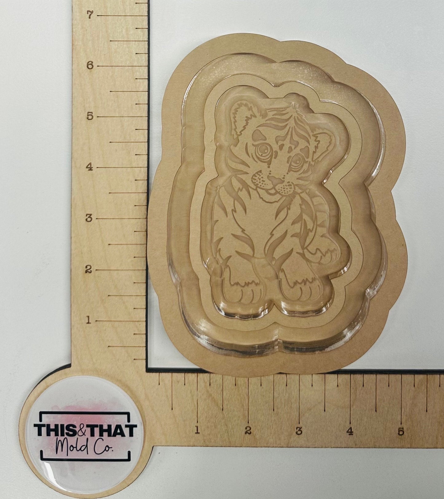 Silicone Mold for Resin | Tiger Lipped Coaster/ Tray