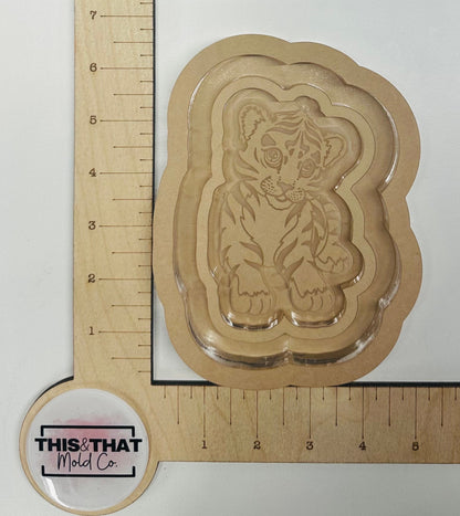 Silicone Mold for Resin | Tiger Lipped Coaster/ Tray