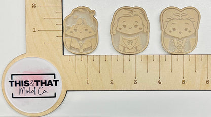 Silicone Mold for Resin | Halloween Sister Squishies|