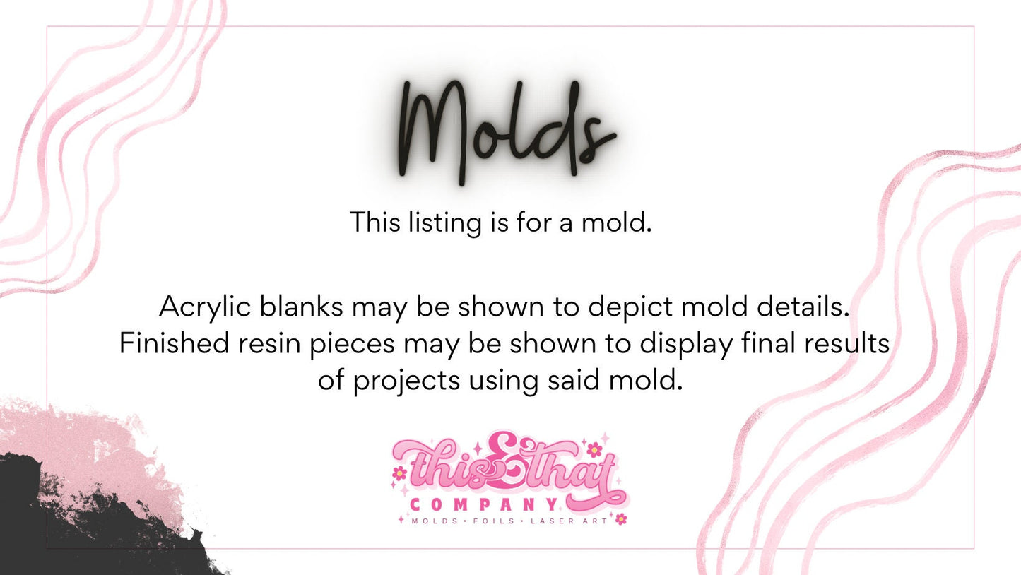 Silicone Mold for Resin | Snowflake Shaker & Flat Mold