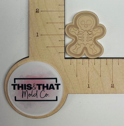 Silicone Mold for Resin | Skelly Gingerbread Flat