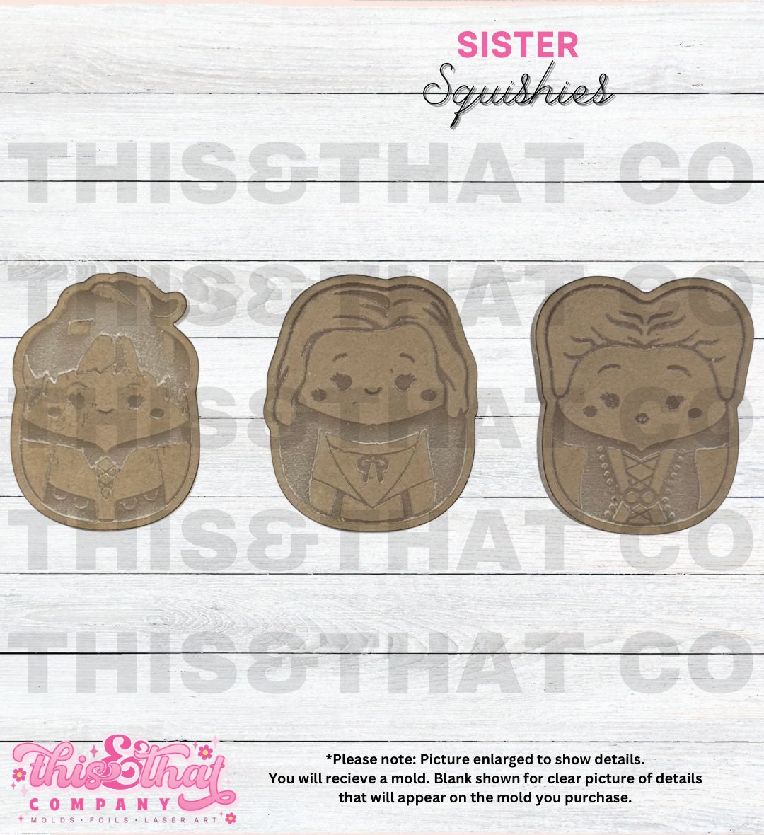 Silicone Mold for Resin | Halloween Sister Squishies|