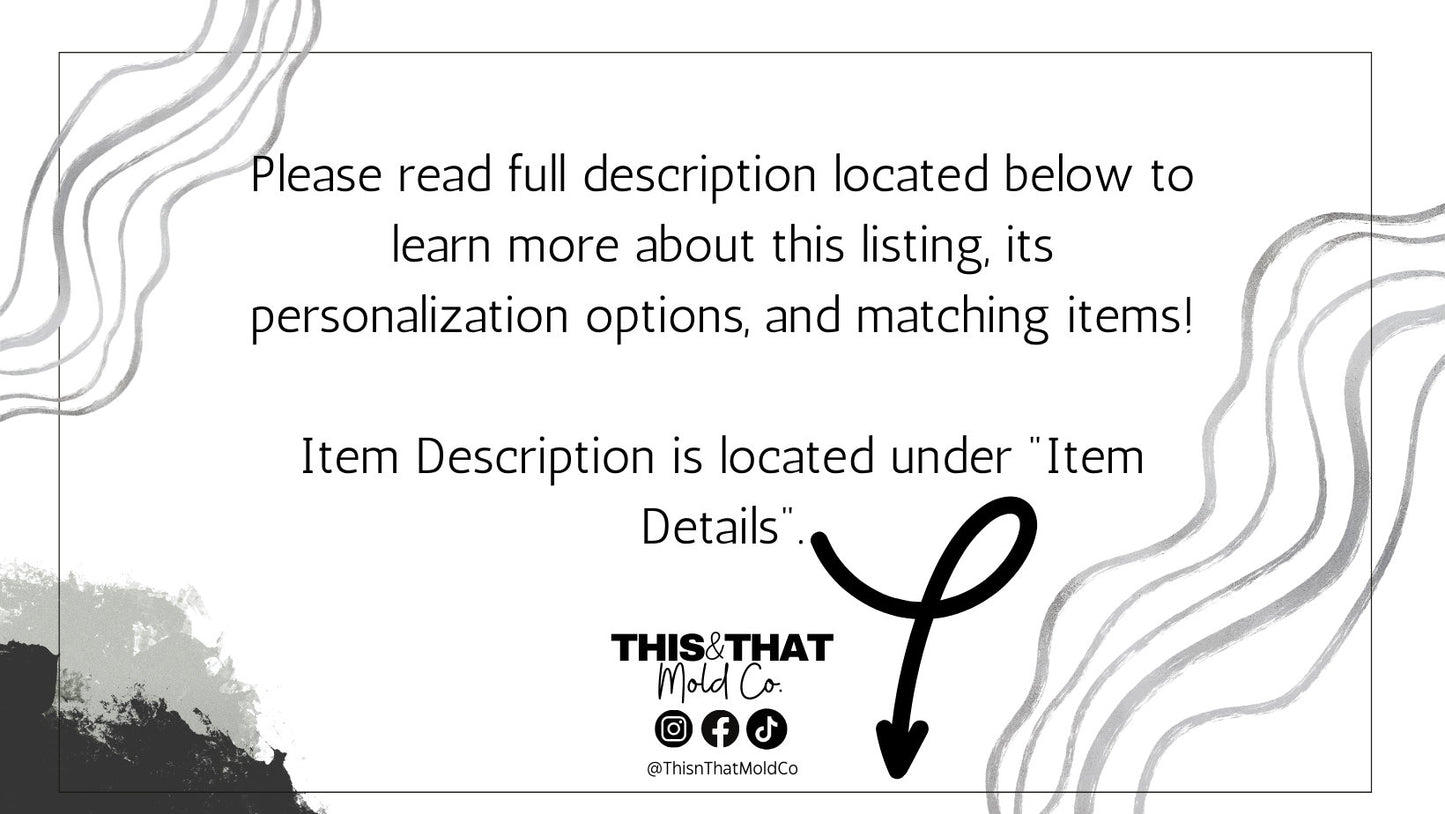 Silicone Mold For Resin | Heart Stud/ Bits