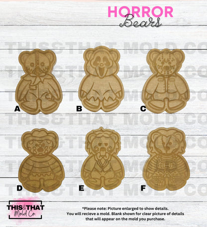 Silicone Mold For Resin | Horror Movie Bears