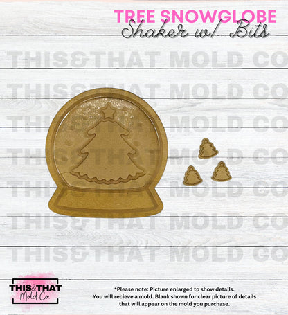 Silicone Mold For Resin | Tree Snow Globe Shaker