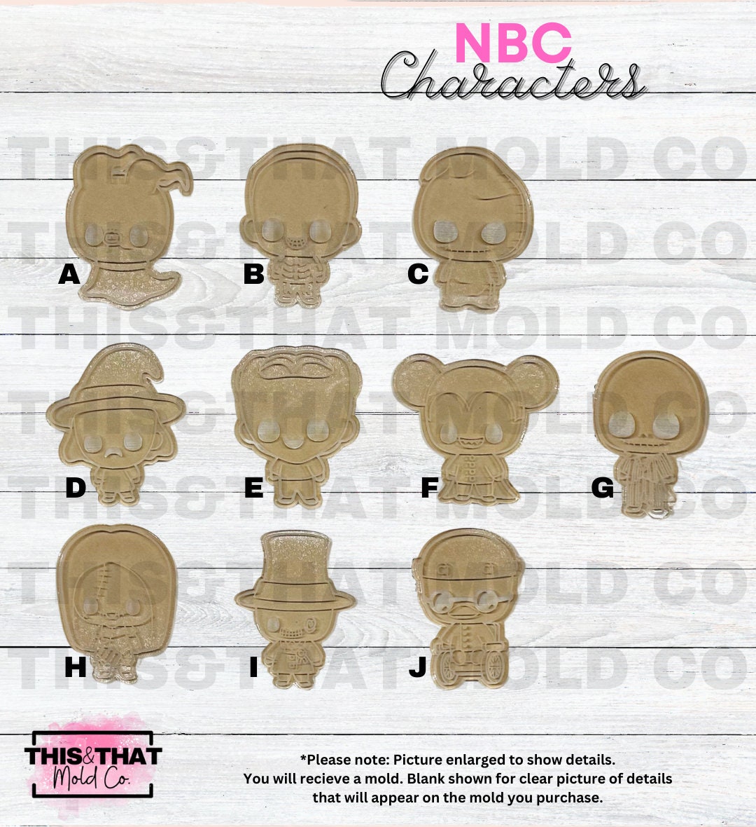 Silicone Mold For Resin | NBC Character