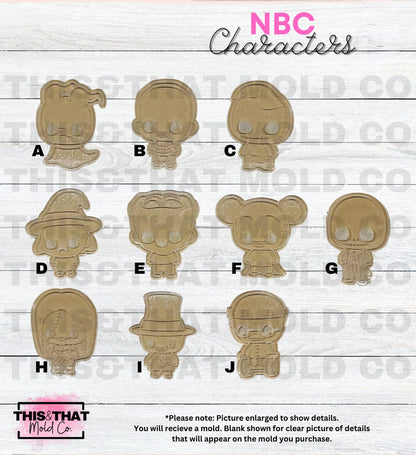 Silicone Mold For Resin | NBC Character