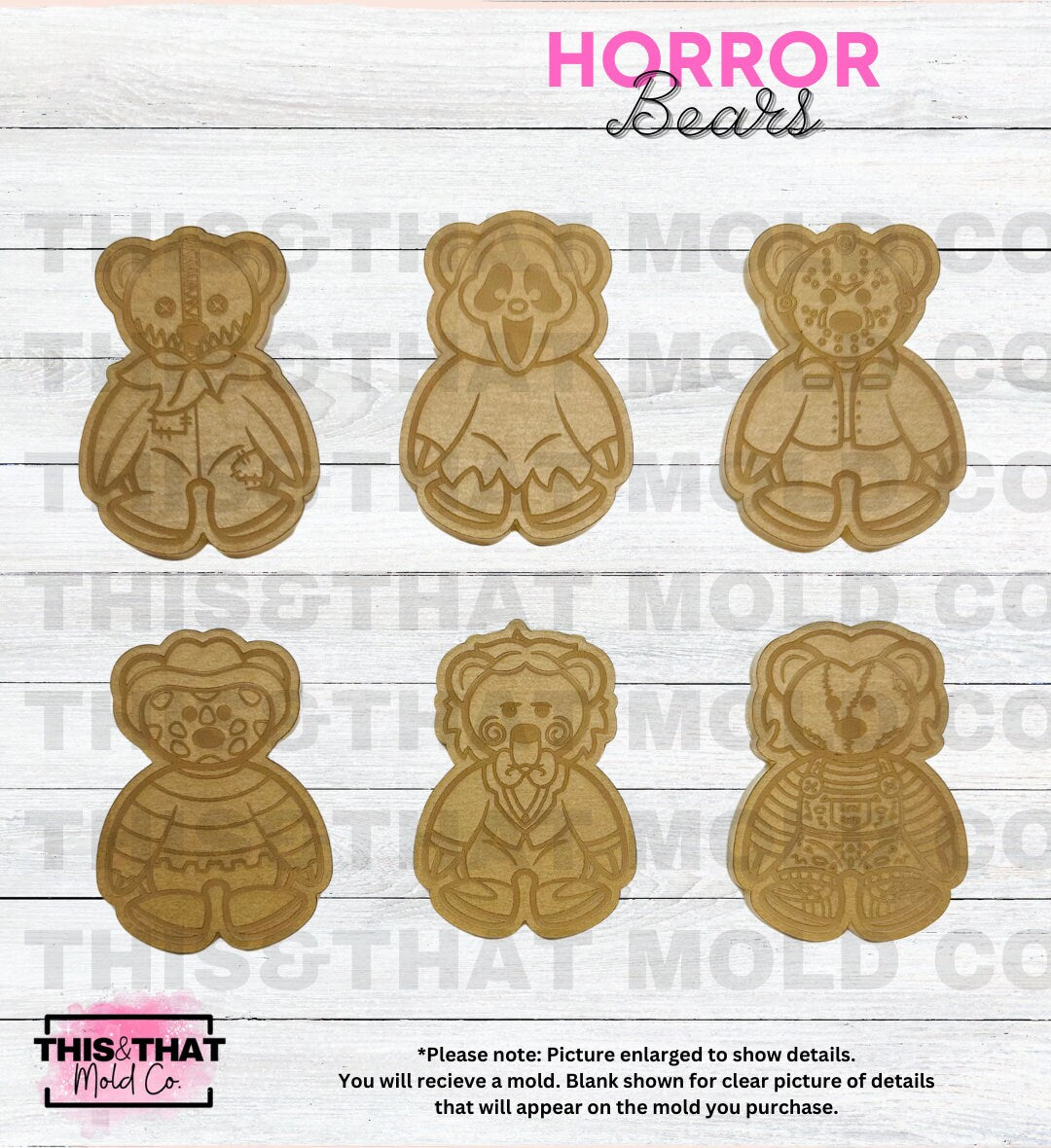 Silicone Mold For Resin | Horror Movie Bears